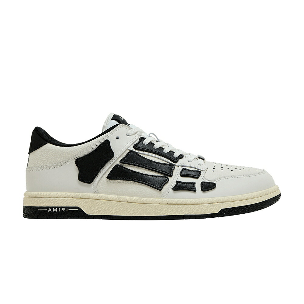 アミリ 白いこと 白いこと 黒いこと 黒いこと \u0027WHITE BLACK\u0027 スニーカー メンズ AMIRI SKEL TOP LOW 2024 / WHITE BLACK