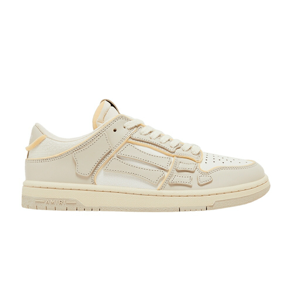 アミリ 白色 ホワイト COLLEGIATE WHITE スニーカー メンズ AMIRI SKEL TOP LOW - BIRCH / BIRCH WHITE