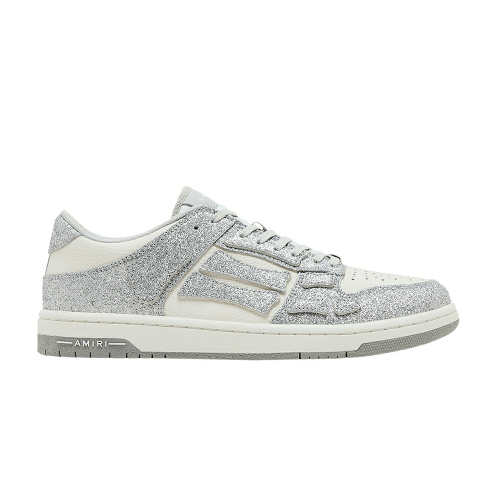 アミリ 白色 ホワイト 銀色 シルバー HIMMER SILVER スニーカー メンズ AMIRI SKEL TOP LOW - / WHITE SILVER
