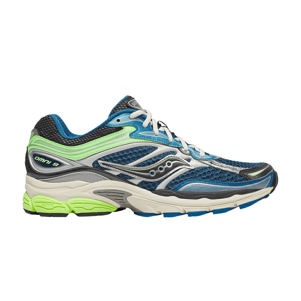 サッカニー 青味 青み 菩提樹 \u0027BLUE LIME\u0027 スニーカー メンズ SAUCONY PROGRID OMNI 9 / BLUE LIME