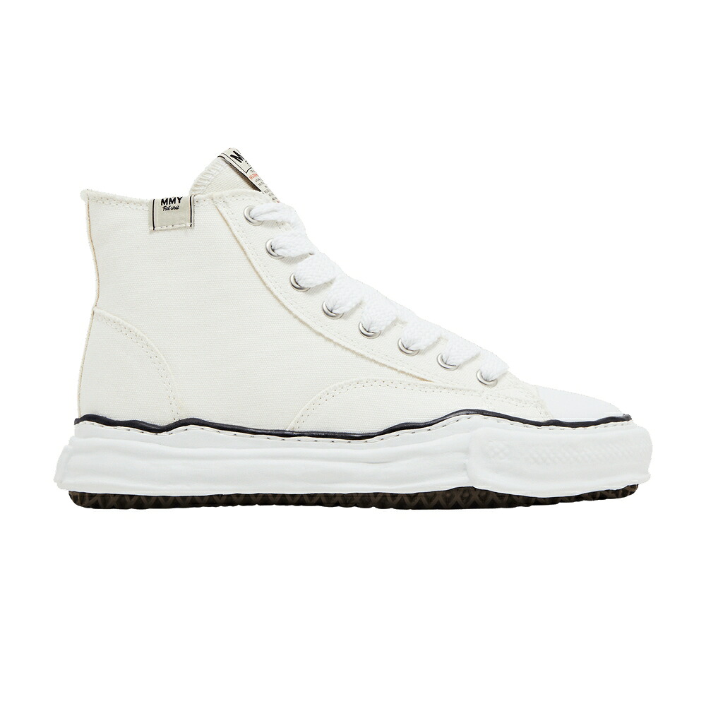 棲み家 ミハラヤスヒロ ご機嫌 白いこと 白いこと \u0027WHITE\u0027 スニーカー メンズ MAISON MIHARA YASUHIRO MAISON MIHARA YASUHIRO PETERSON OG SOLE CANVAS HIGH / WHITE 靴-メンズ靴-スニーカー