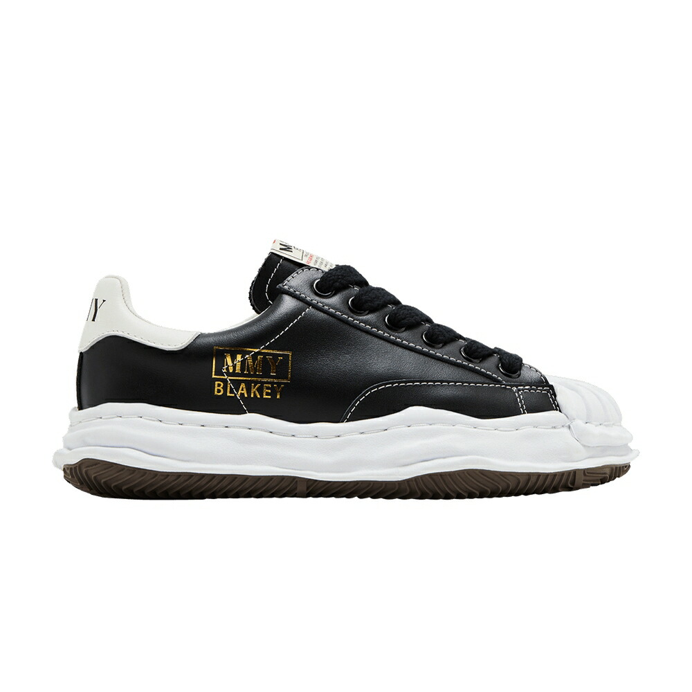 メゾン ミハラヤスヒロ レザー 黒色 ブラック 白色 ホワイト BLACK WHITE スニーカー メンズ MAISON MIHARA YASUHIRO MAISON MIHARA YASUHIRO BLAKEY OG SOLE LEATHER LOW / BLACK WHITE