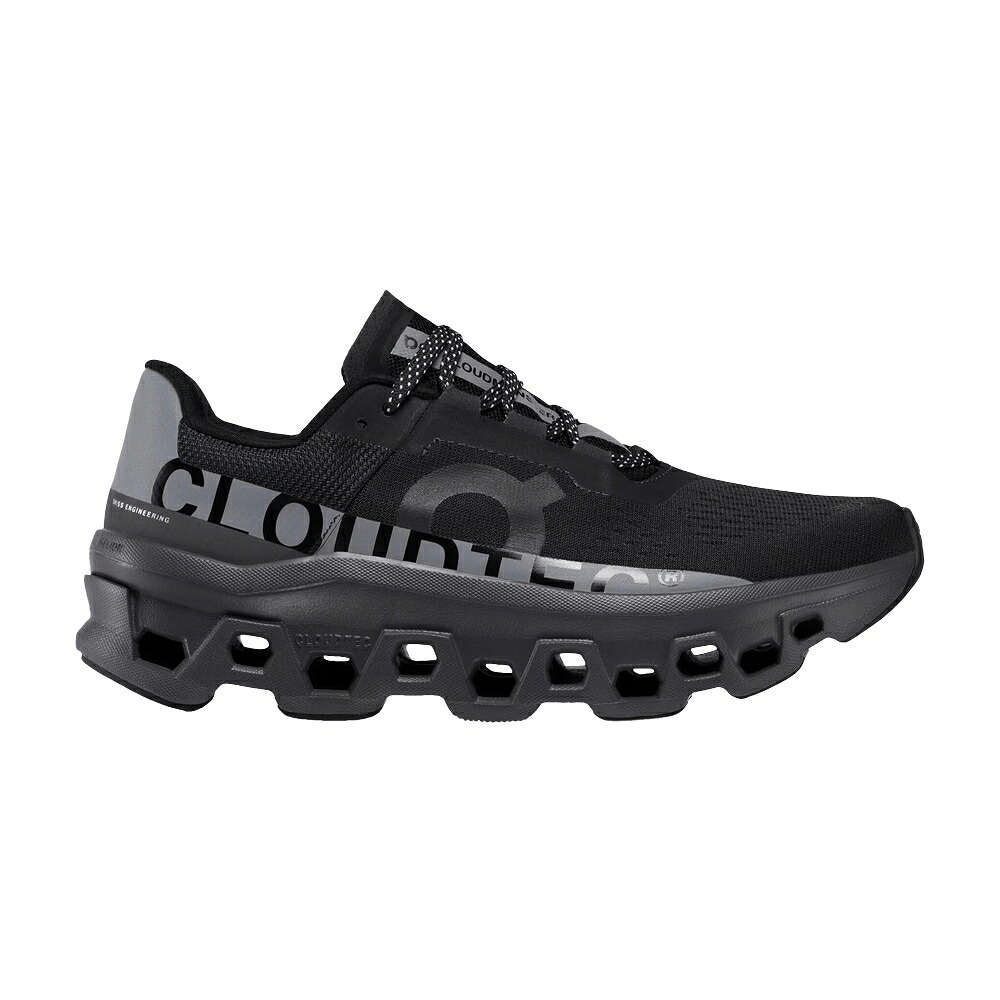 オン 黒色 ブラック 'BLACK' スニーカー レディース ON WMNS CLOUDMONSTER LUMOS / BLACK