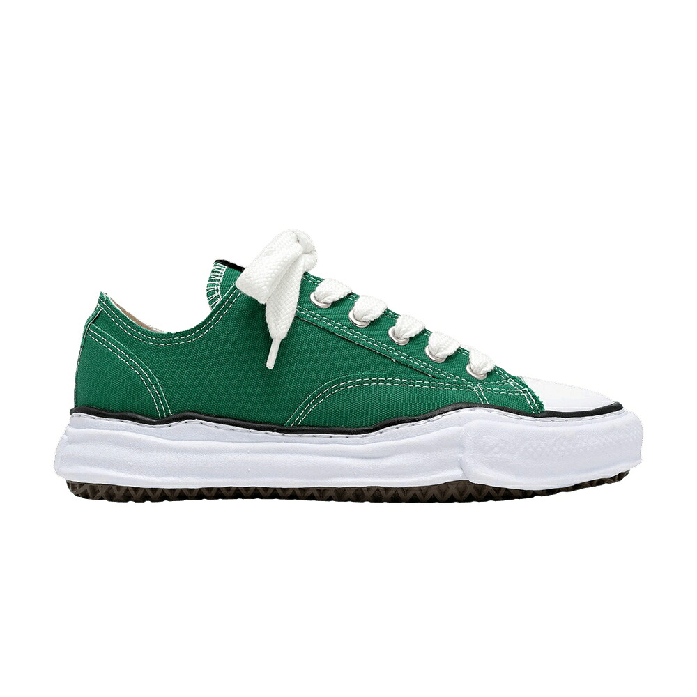 メゾン ミハラヤスヒロ 緑 グリーン \'CL GREEN\' スニーカー メンズ MAISON MIHARA YASUHIRO MAISON MIHARA YASUHIRO PETERSON OG SOLE CANVAS LOW / CL GREEN｜スニケス