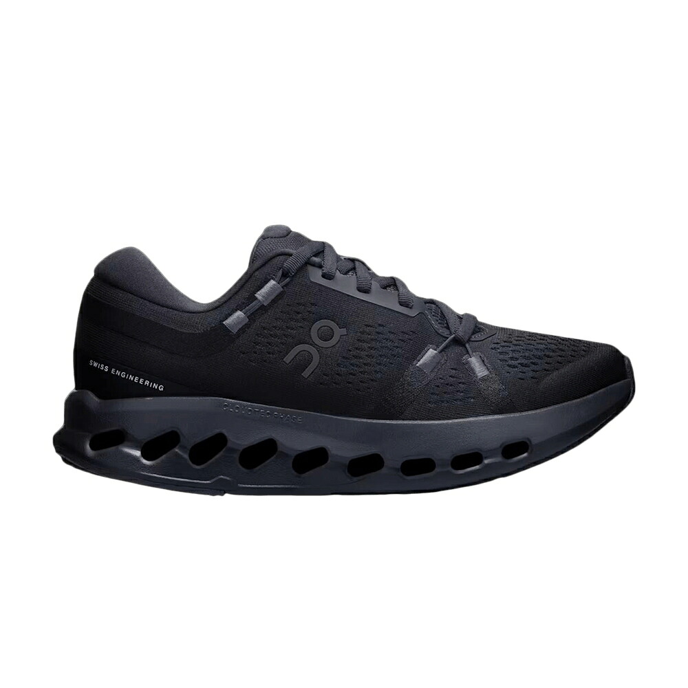 オン 黒いこと 黒いこと \u0027BLACK\u0027 スニーカー レディース ON WMNS CLOUDSURFER 2 WIDE / BLACK