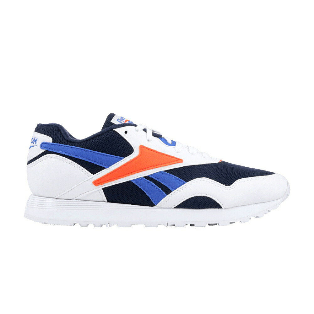 リーボック 白いこと 白いこと 紺色 米国海軍 青碧 青碧 スニーカー メンズ REEBOK RAPIDE / WHITE COLLEGIATE NAVY VITAL BLUE