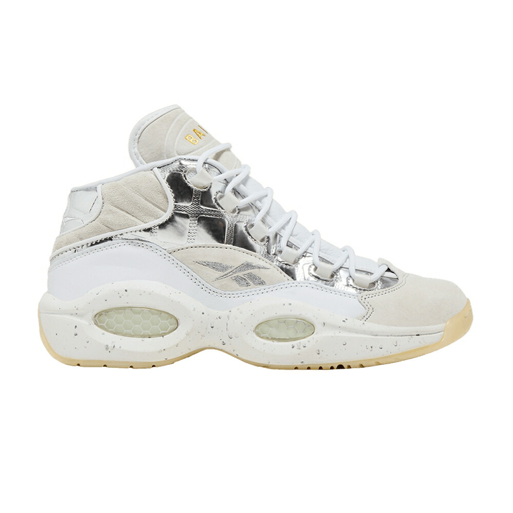 リーボック ベイト クエスチョン ミッド 白色 ホワイト 銀色 シルバー クエスチョンミッド 'ICE COLD' スニーカー メンズ REEBOK BAIT X QUESTION MID / WHITE SILVER MET