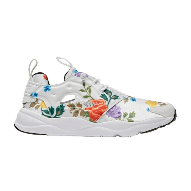 リーボック 白色 ホワイト 青色 ブルー ゴールド 'ROSES' スニーカー レディース REEBOK WMNS FURYLITE / WHITE BLUE GOLD TANGERINE