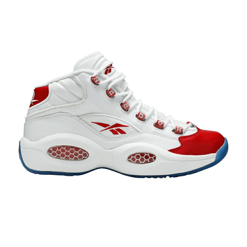 リーボック クエスチョン ミッド 白色 ホワイト 赤 レッド クエスチョンミッド WHITE RED スニーカー メンズ REEBOK QUESTION MID PEARLIZED / WHITE PEARLIZED RED