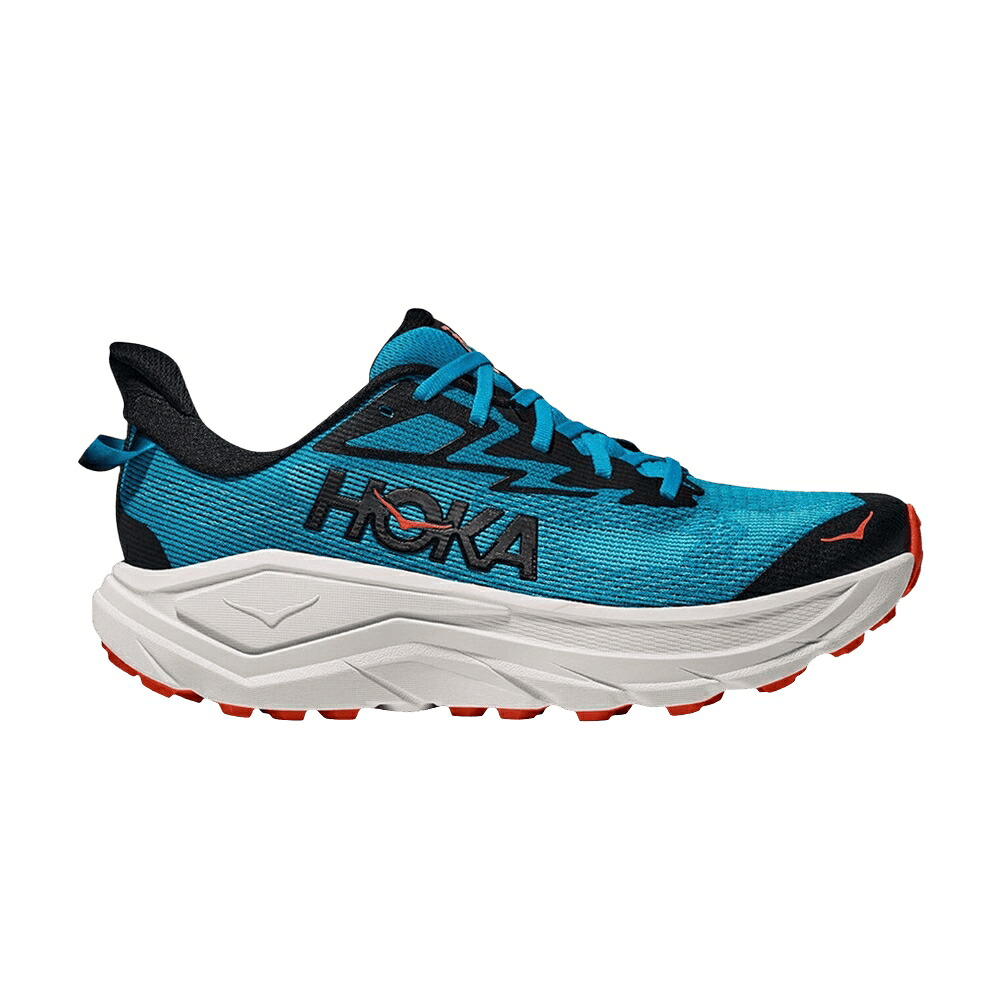 青色 ブルー 白色 ホワイト 'SKYWARD WHITE' スニーカー メンズ HOKA CHALLENGER 8 BLUE / SKYWARD BLUE WHITE