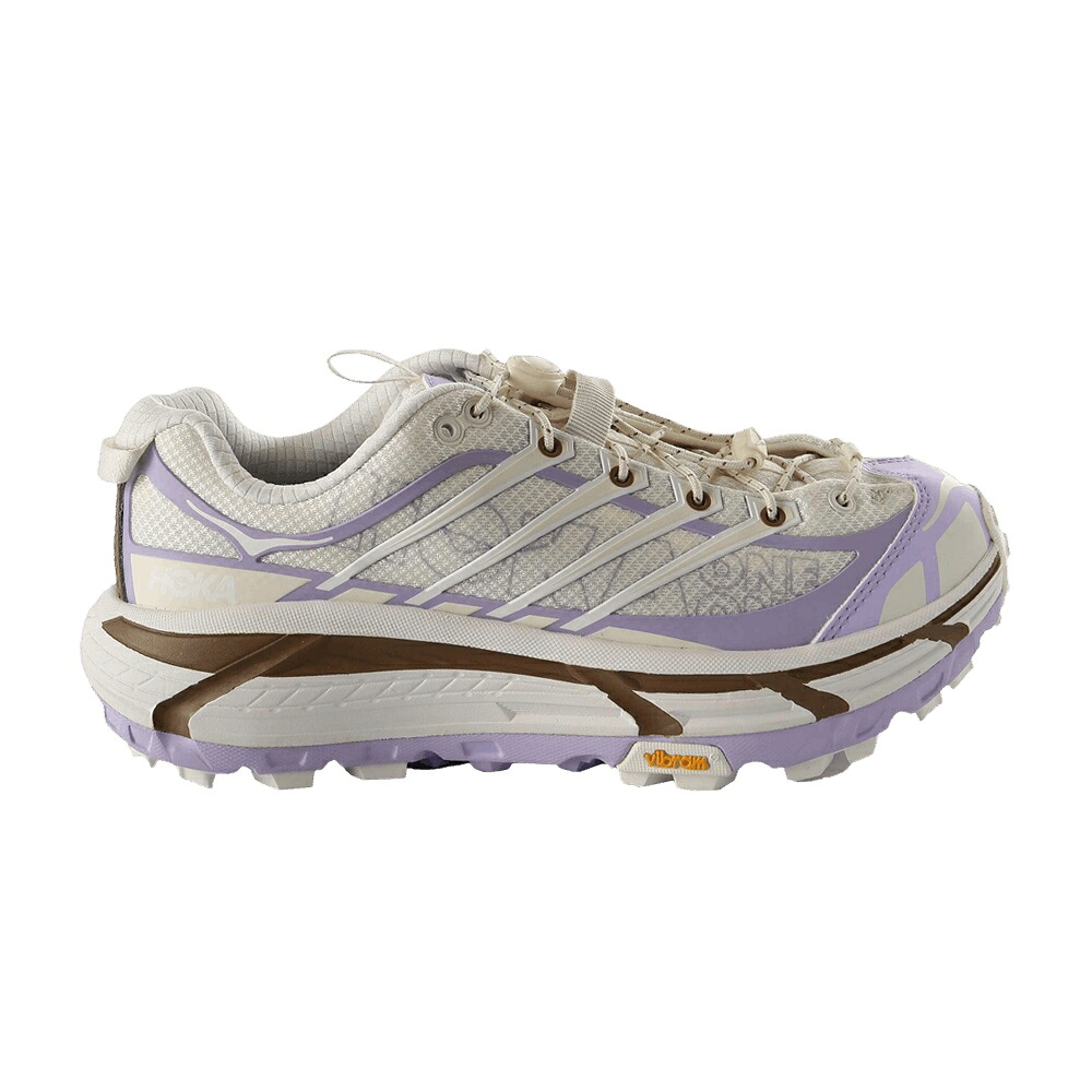 'ALABASTER FLOWER' スニーカー メンズ HOKA MAFATE THREE2 WORDMARK IRIS / ALABASTER IRIS FLOWER