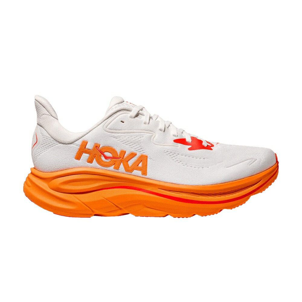 橙 オレンジ FROST ZEST スニーカー メンズ HOKA CLIFTON 10 ORANGE / FROST ORANGE ZEST