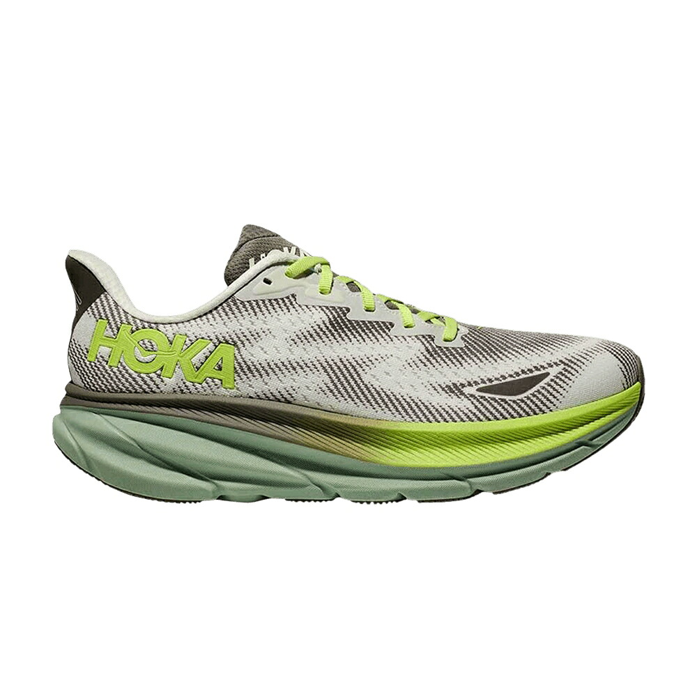 ゴアテックス \u0027SLATE VERA\u0027 スニーカー メンズ HOKA CLIFTON 9 GORE-TEX ALOE / SLATE ALOE VERA