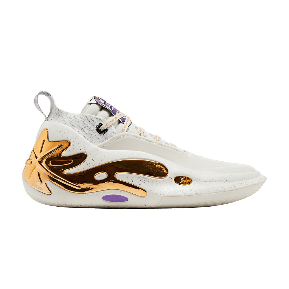 リーニン ウェイド 白いこと 白いこと ゴールド \u0027STATUE\u0027 スニーカー メンズ LI-NING WAY OF WADE 11 / WHITE GOLD