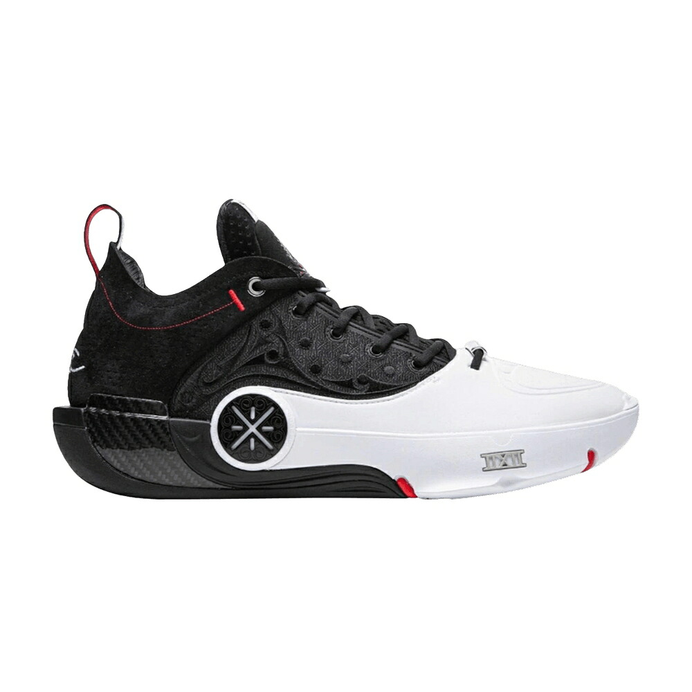 リーニン ウェイド 黒色 ブラック 白色 ホワイト 'ANNOUNCEMENT' スニーカー メンズ LI-NING WAY OF WADE 12 LOW LX / BLACK WHITE