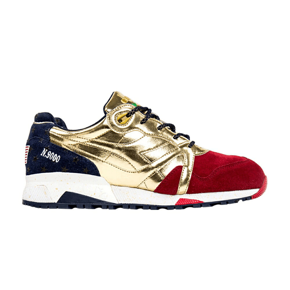 ディアドラ 国際オリンピック競技大会 ゴールド 赤 赤いこと \u0027RIO MEDAL\u0027 スニーカー メンズ DIADORA SOCIAL STATUS X N 9000 OLYMPIC / GOLD RED