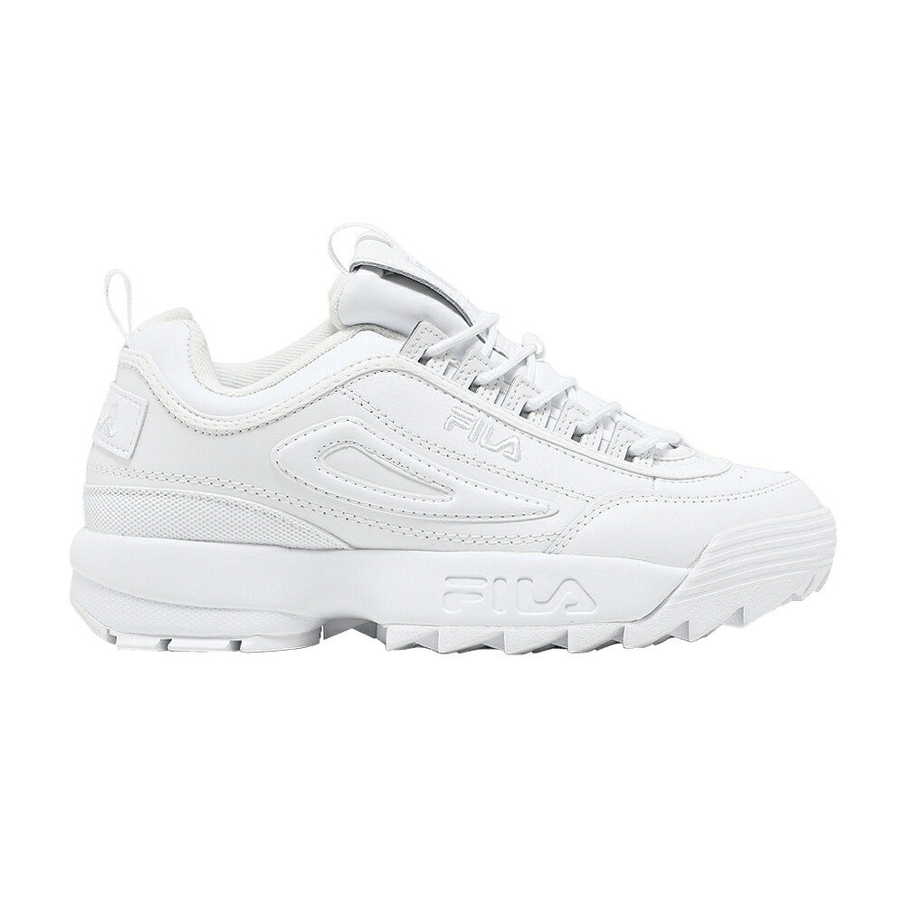 フィラ 割り増し金 白いこと 白いこと \u0027TRIPLE WHITE\u0027 スニーカー レディース FILA WMNS DISRUPTOR 2 PREMIUM / WHITE WHITE WHITE