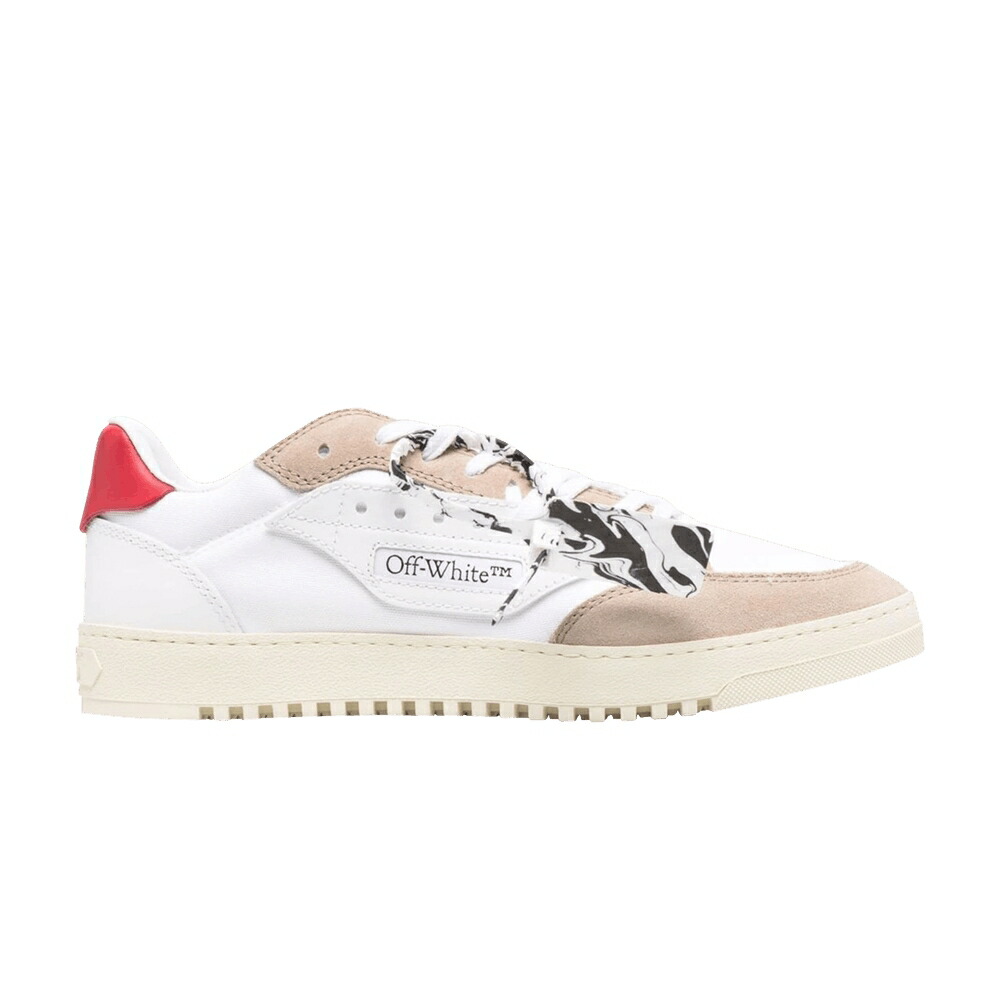 オフホワイト ベージュ 白色 ホワイト 赤 レッド 5.0 WHITE RED スニーカー メンズ OFF-WHITE LOW BEIGE / WHITE BEIGE RED