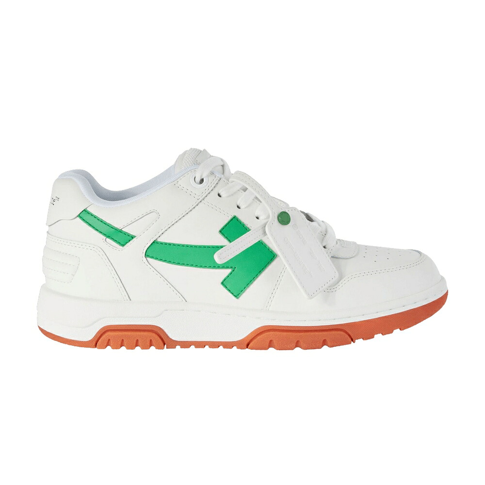 オフホワイト 白色 ホワイト 緑 グリーン 'WHITE GREEN' スニーカー メンズ OFF-WHITE OUT OF OFFICE LOW BRIGHT / WHITE GREEN｜スニケス
