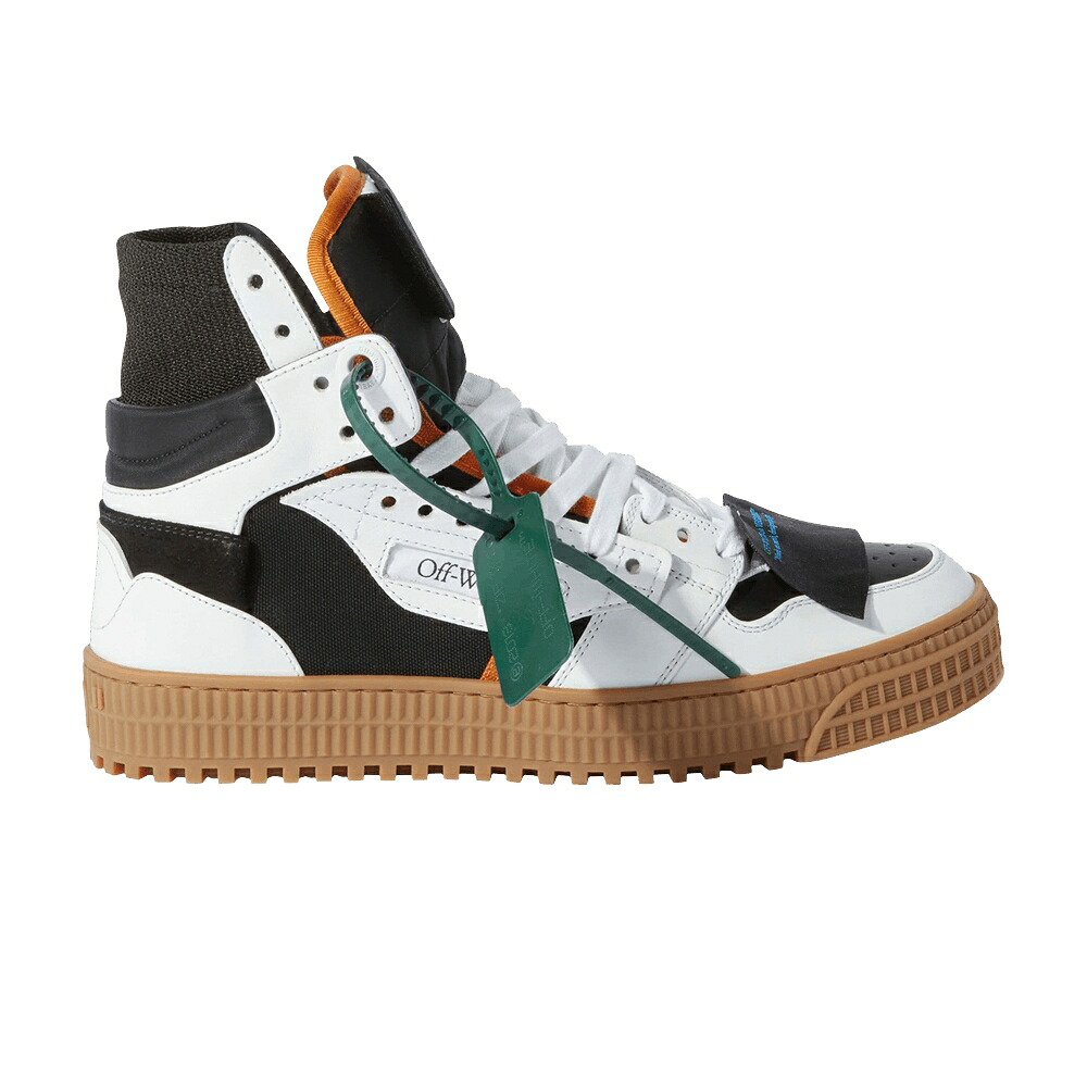 オフホワイト ハイ 黒色 ブラック 白色 ホワイト 3.0 'WHITE GUM' スニーカー レディース OFF-WHITE WMNS OFF-COURT HIGH BLACK / WHITE BLACK GUM｜スニケス