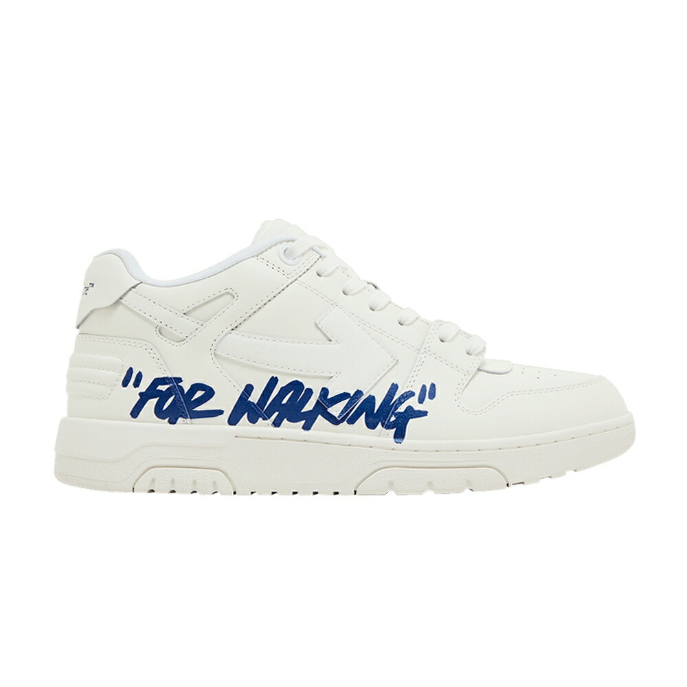 象牙色 白いこと 白いこと 青碧 青碧 \u0027FOR SOLE\u0027 スニーカー メンズ OFF-WHITE OUT OF OFFICE LOW WALKING - WHITE BLUE / WHITE BLUE