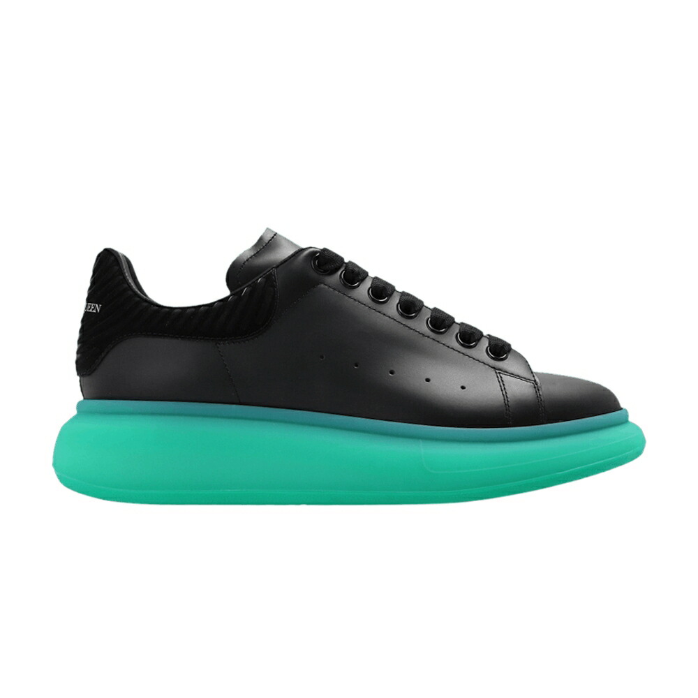 アレキサンダーマックイーン 靴 スニーカー 黒色 ブラック 緑 グリーン BLACK GREEN メンズ ALEXANDER MCQUEEN ALEXANDER MCQUEEN OVERSIZED SNEAKER / BLACK BLACK GREEN