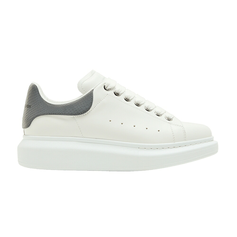 アレキサンダーマックイーン 靴 スニーカー 薄墨色 薄墨色 白いこと 白いこと \u0027WHITE SNAKESKIN\u0027 レディース ALEXANDER MCQUEEN ALEXANDER MCQUEEN WMNS OVERSIZED SNEAKER GREY / WHITE GREY