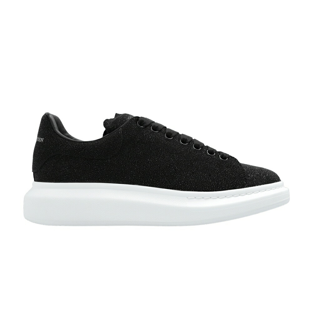 アレキサンダーマックイーン 靴 スニーカー 白いこと 白いこと 黒いこと 黒いこと \u0027BLACK GLITTER\u0027 メンズ ALEXANDER MCQUEEN ALEXANDER MCQUEEN OVERSIZED SNEAKER WHITE / BLACK BLACK