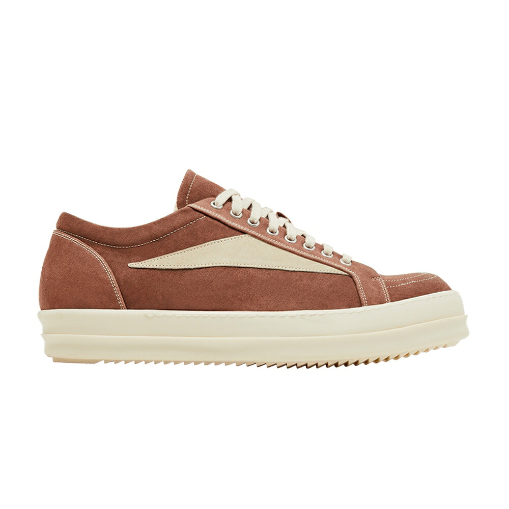 リックオウエンス ビンテージ ヴィンテージ 赤銅色 赤銅色 \u0027HENNA BROWN\u0027 スニーカー メンズ RICK OWENS RICK OWENS LIDO DRKSHDW VINTAGE LOW / HENNA BROWN MILK MILK