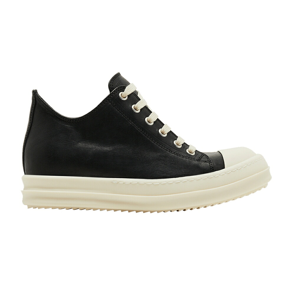 リックオウエンス 黒いこと 黒いこと \u0027BLACK MILK\u0027 スニーカー レディース RICK OWENS RICK OWENS WMNS LIDO LOW / BLACK MILK MILK