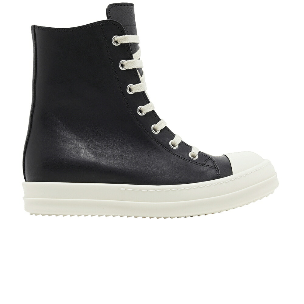 リックオウエンス ハイ 黒色 ブラック 'BLACK MILK' スニーカー レディース RICK OWENS RICK OWENS WMNS LIDO HIGH / BLACK MILK MILK|スニケス
