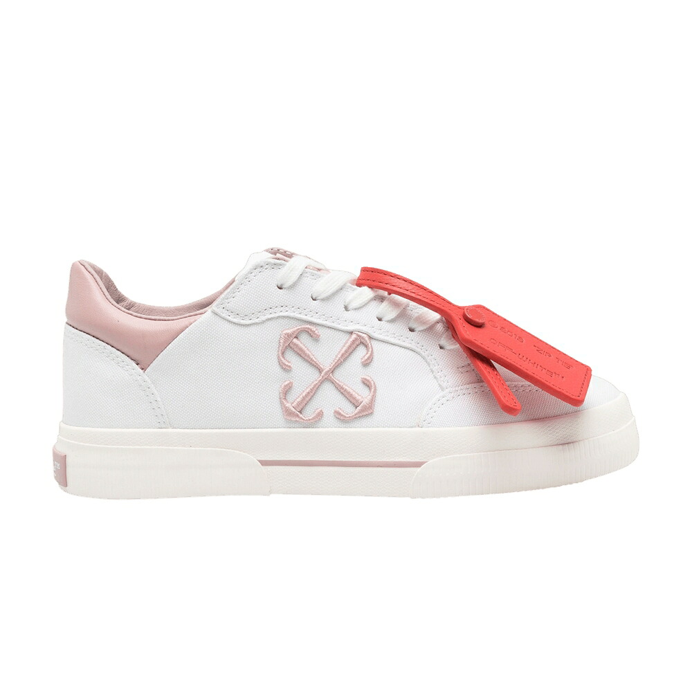 オフホワイト 白色 ホワイト ピンク 'WHITE PINK' スニーカー レディース OFF-WHITE WMNS NEW LOW VULCANIZED LIGHT / WHITE LIGHT PINK｜スニケス