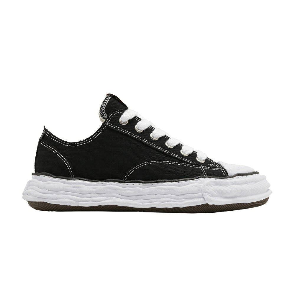 棲み家 ミハラヤスヒロ 黒いこと 黒いこと 白いこと 白いこと \u0027BLACK WHITE\u0027 スニーカー メンズ MAISON MIHARA YASUHIRO MAISON MIHARA YASUHIRO PETERSON 23 OG SOLE CANVAS LOW / BLACK WHITE