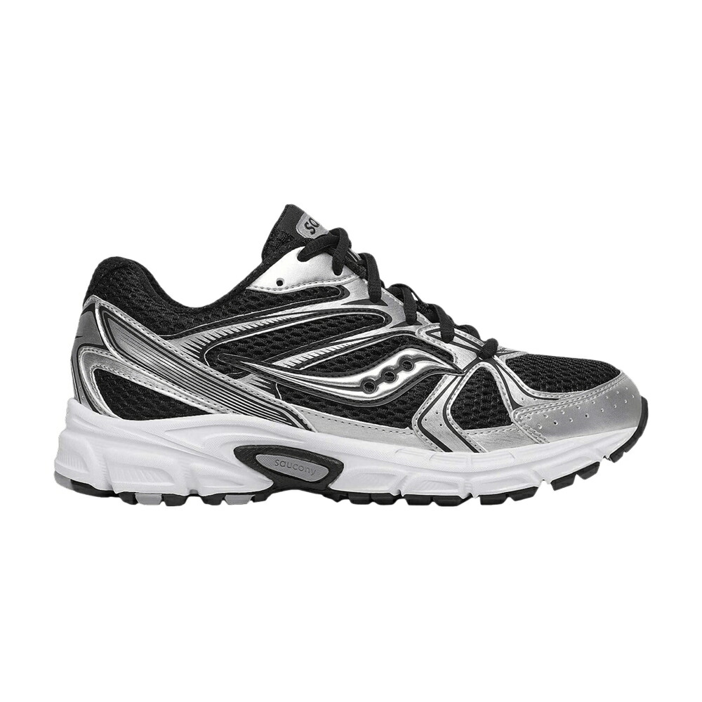 サッカニー 黒いこと 黒いこと しろがね色 しろがね色 \u0027BLACK SILVER\u0027 スニーカー メンズ SAUCONY GRID RIDE MILLENNIUM / BLACK SILVER