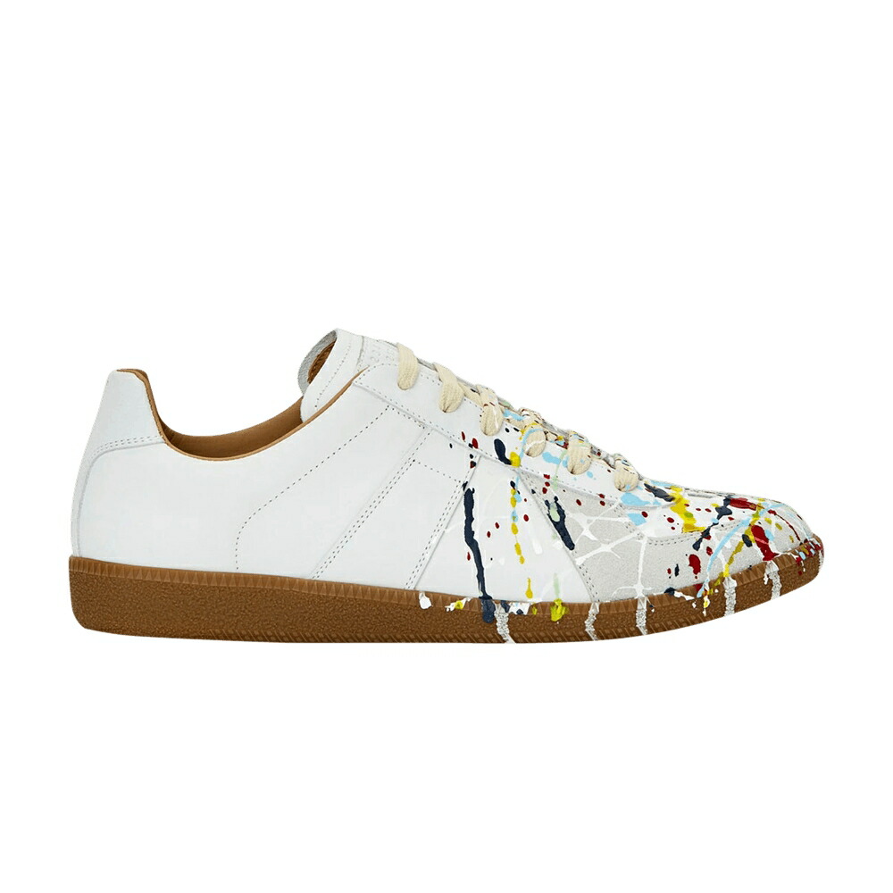 メゾンマルジェラ 白色 ホワイト PAINT WHITE スニーカー メンズ MAISON MARGIELA MAISON MARGIELA REPLICA SPLATTER - / WHITE