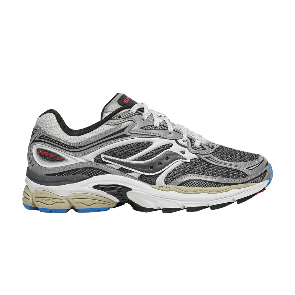 サッカニー 薄墨色 薄墨色 しろがね色 しろがね色 \u0027METALLIC SILVER\u0027 スニーカー メンズ SAUCONY PROGRID OMNI 9 PACK - GREY / GREY SILVER