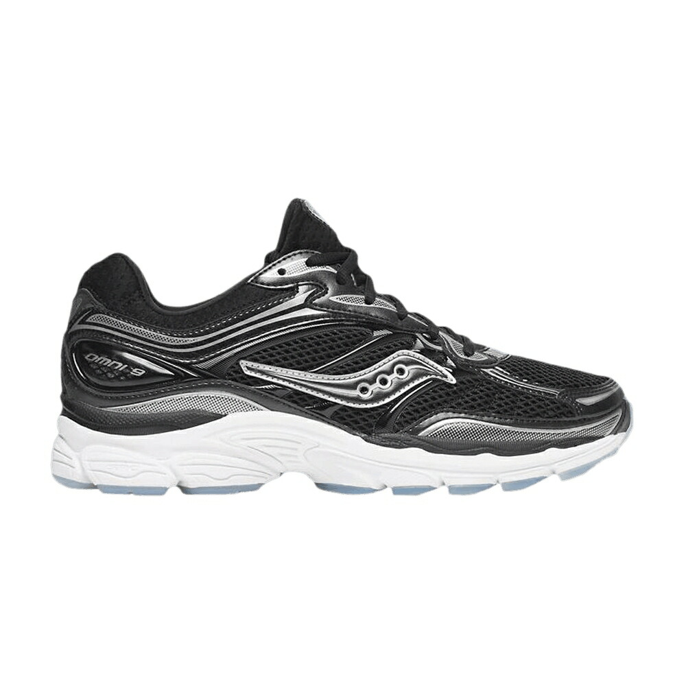 サッカニー 黒色 ブラック 白色 ホワイト 'BLACK WHITE' スニーカー メンズ SAUCONY PROGRID OMNI 9 / BLACK WHITE