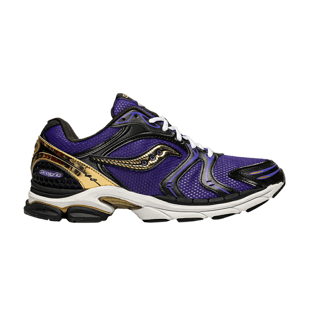 サッカニー 紫 パープル ゴールド 'LAKERS' スニーカー メンズ SAUCONY PROGRID TRIUMPH 4 / PURPLE GOLD