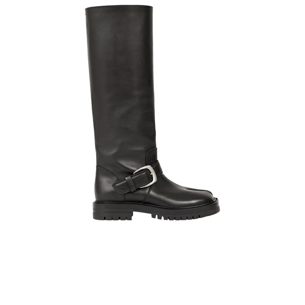 メゾンマルジェラ ブーツ 黒色 ブラック 'BLACK' スニーカー レディース MAISON MARGIELA MAISON MARGIELA WMNS TABI COUNTY KNEE BOOT / BLACK