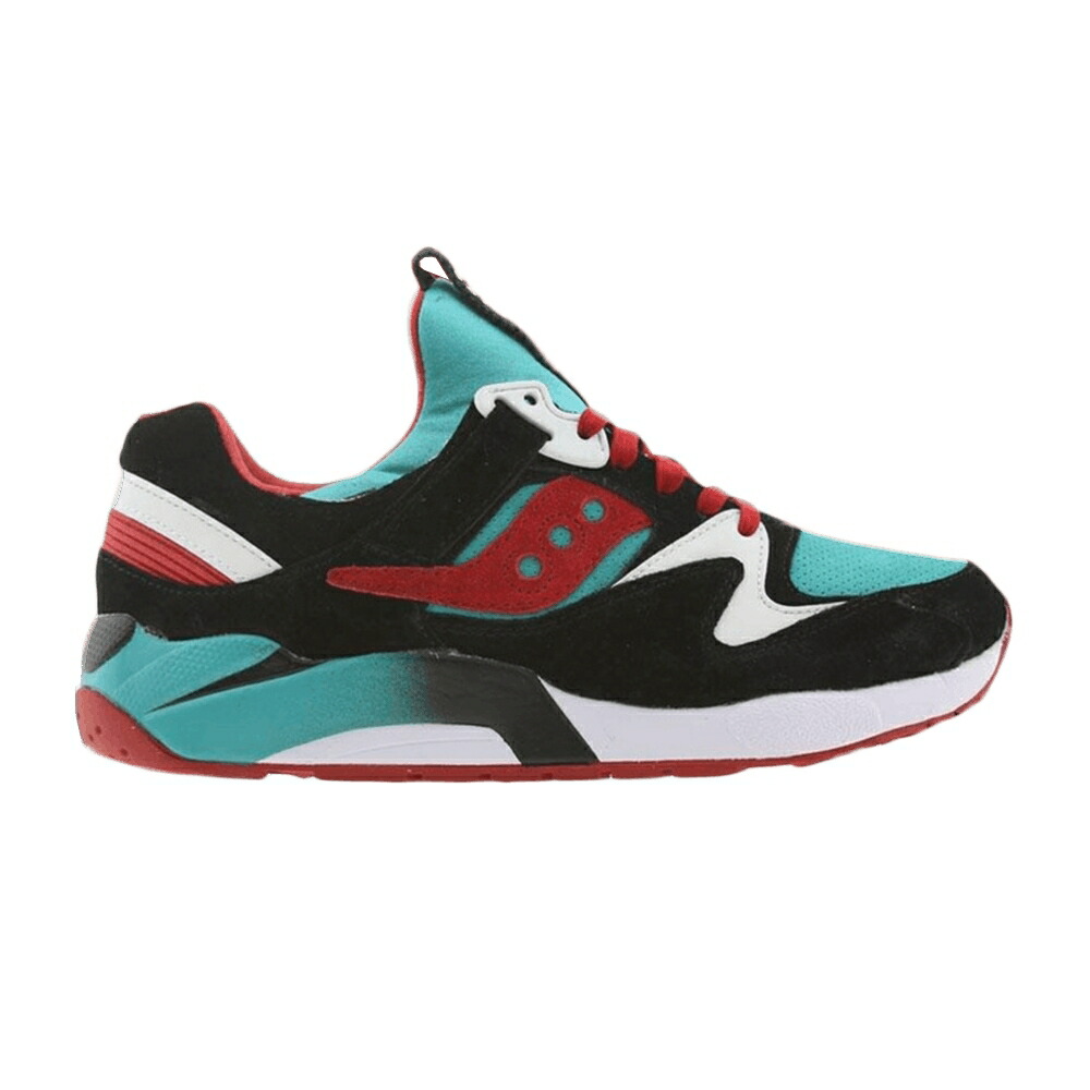 サッカニー ベイト 黒色 ブラック 緑 グリーン VIRIDIAN BURNER スニーカー メンズ SAUCONY BAIT X GRID 9000 / BLACK GREEN