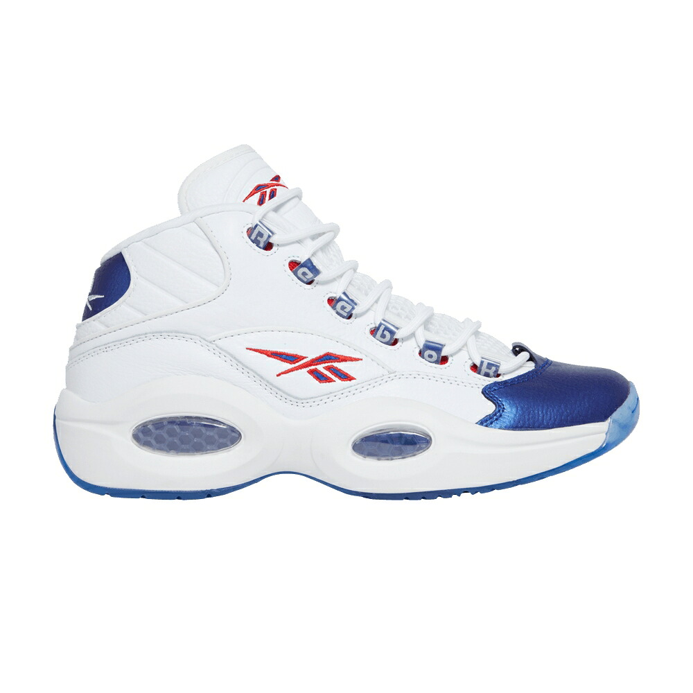 リーボック 問い合わせ ミッド 白いこと 白いこと 古典派音楽 クエスチョンミッド \u0027BLUE TOE\u0027 スニーカー メンズ REEBOK QUESTION MID 2022 / FOOTWEAR WHITE CLASSIC COBALT