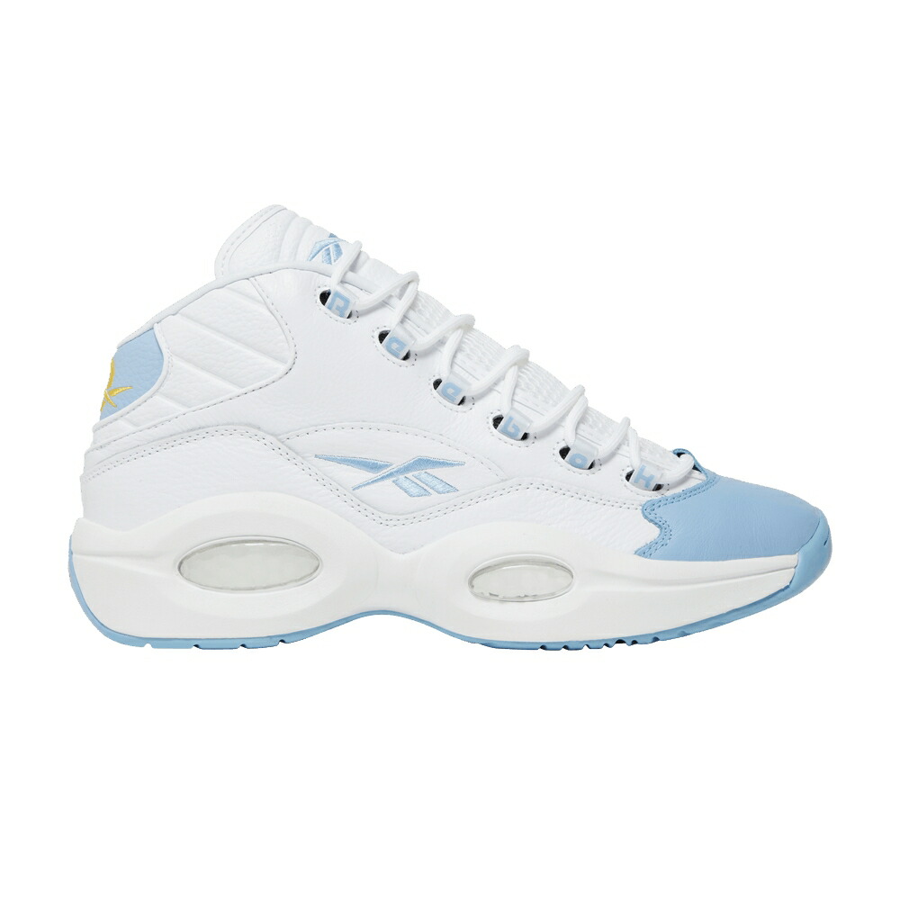 リーボック メンズ クエスチョン ミッド 白色 ホワイト 青色 ブルー MEN'S クエスチョンミッド 'ON NEXT' スニーカー REEBOK QUESTION MID TO THE / CLOUD WHITE FLUID BLUE TOXIC
