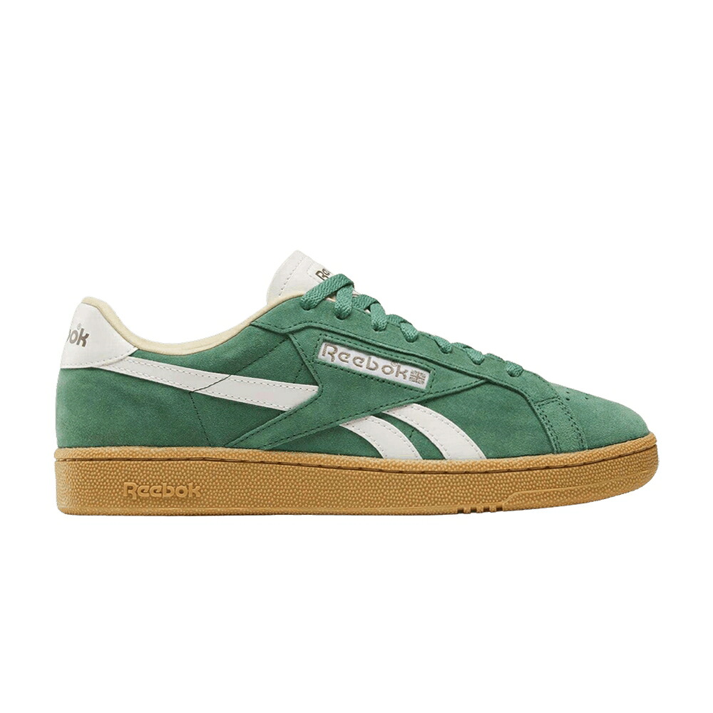 リーボック クラブ 緑 グリーン フィールド 'FIELD CHALK' スニーカー メンズ REEBOK CLUB C GROUNDS UK GREEN / FIELD GREEN CHALK GUM