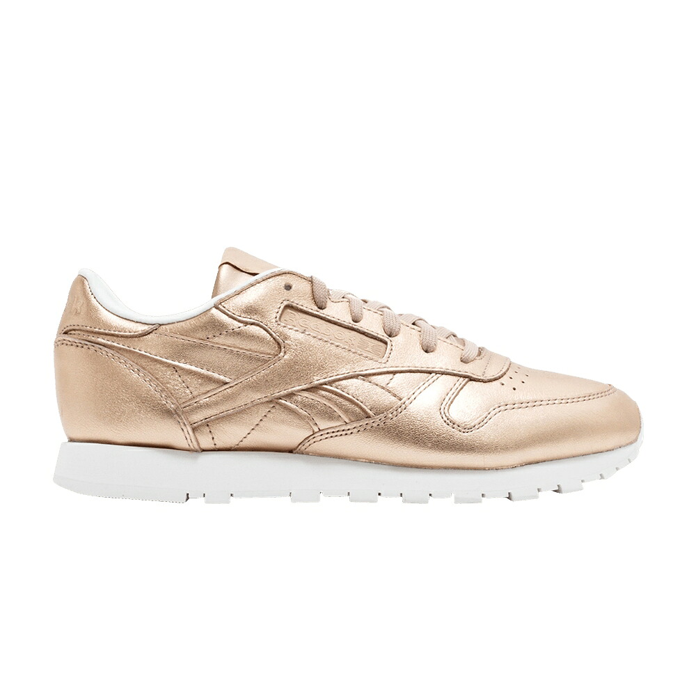 リーボック クラシック レザー パール 白色 ホワイト 'MELTED METAL' スニーカー レディース REEBOK WMNS CLASSIC LEATHER / PEARL METALLIC PEACH WHITE|スニケス