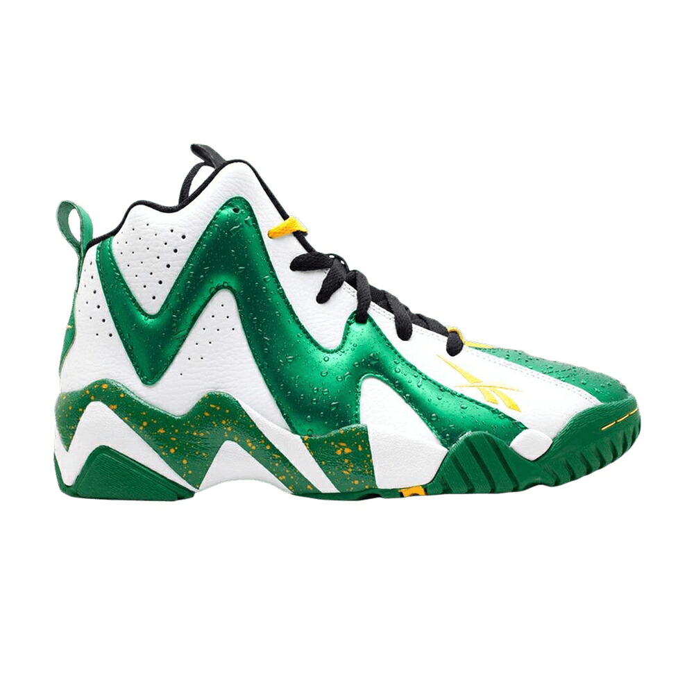リーボック カミカゼ 緑 緑であること 黄味がかった 黄色 黒いこと 黒いこと \u0027SEATTLE SUPERSONICS\u0027 スニーカー メンズ REEBOK KAMIKAZE 2 2013 / WHT GREEN YELLOW BLACK