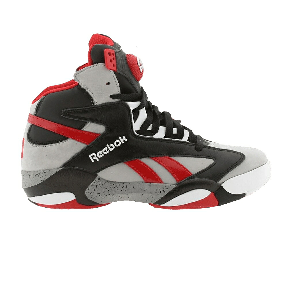 リーボック シャック 灰色 グレー 黒色 ブラック 赤 レッド シャックアタック 'BRICK CITY' スニーカー メンズ REEBOK SHAQ ATTAQ / TIN GREY BLACK EXCELLENT RED|スニケス