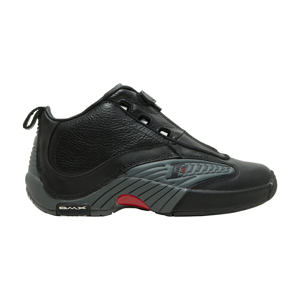 リーボック 黒いこと 黒いこと 薄墨色 薄墨色 赤 赤いこと \u0027BLACK GREY\u0027 スニーカー メンズ REEBOK ANSWER 4 2017 / BLACK RIVET GREY RED 靴-スニーカー