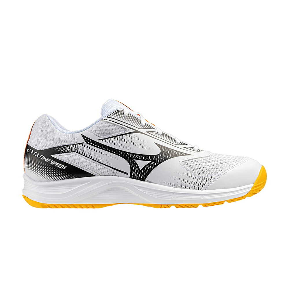 ミズノ 機敏さ 白いこと 白いこと 黒いこと 黒いこと \u0027WHITE BLACK\u0027 スニーカー メンズ MIZUNO CYCLONE SPEED 5 / WHITE BLACK