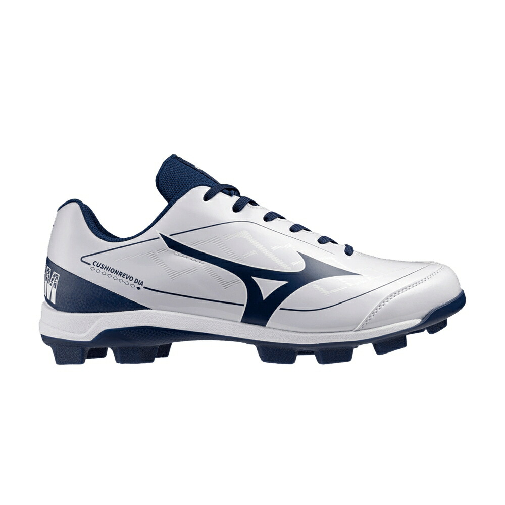 ミズノ 白いこと 白いこと 紺色 米国海軍 \u0027WHITE NAVY\u0027 スニーカー メンズ MIZUNO CUSHIONREVO DIA WIDE / WHITE NAVY