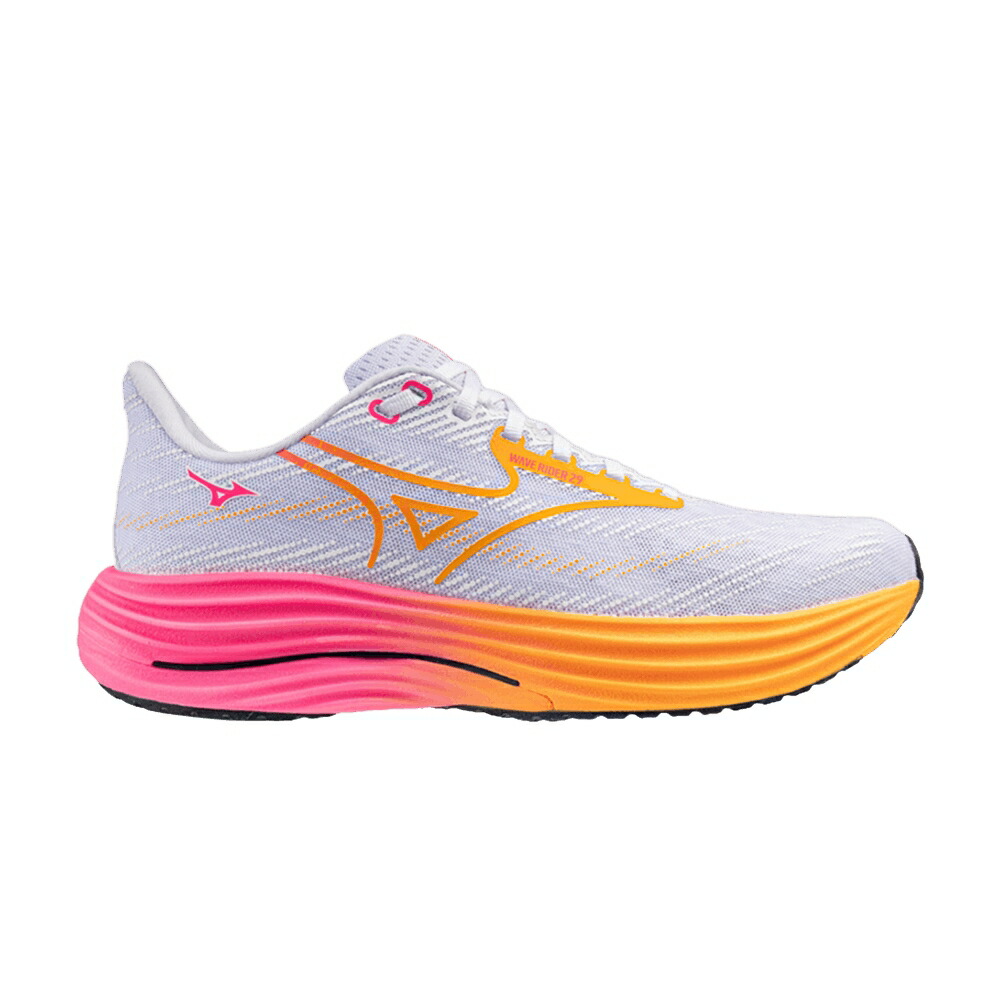 ミズノ ウェーブ ウェイブ 灰色 グレー ピンク GREY PINK スニーカー メンズ MIZUNO WAVE RIDER 29 / GREY PINK